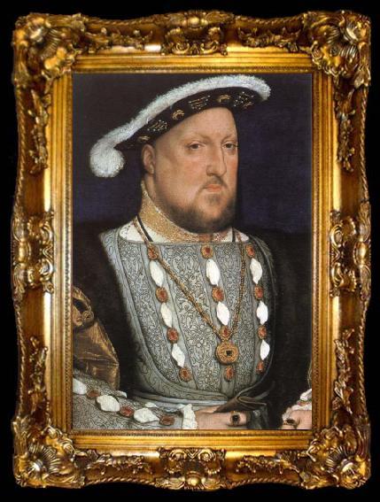 framed  Hans holbein the younger portrait of henry vlll, ta009-2